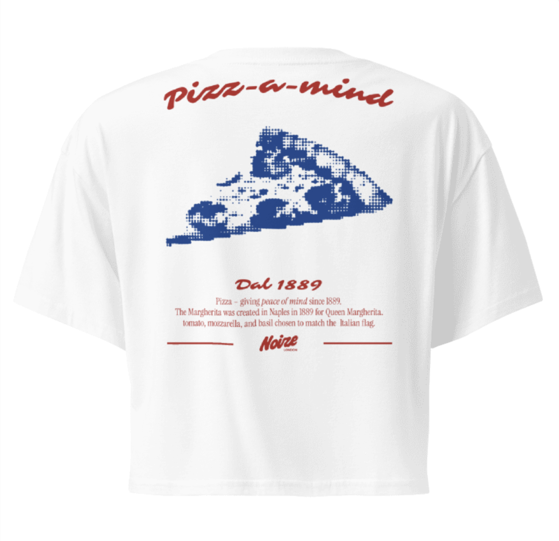 Pizz-a-Mind Crop Tee